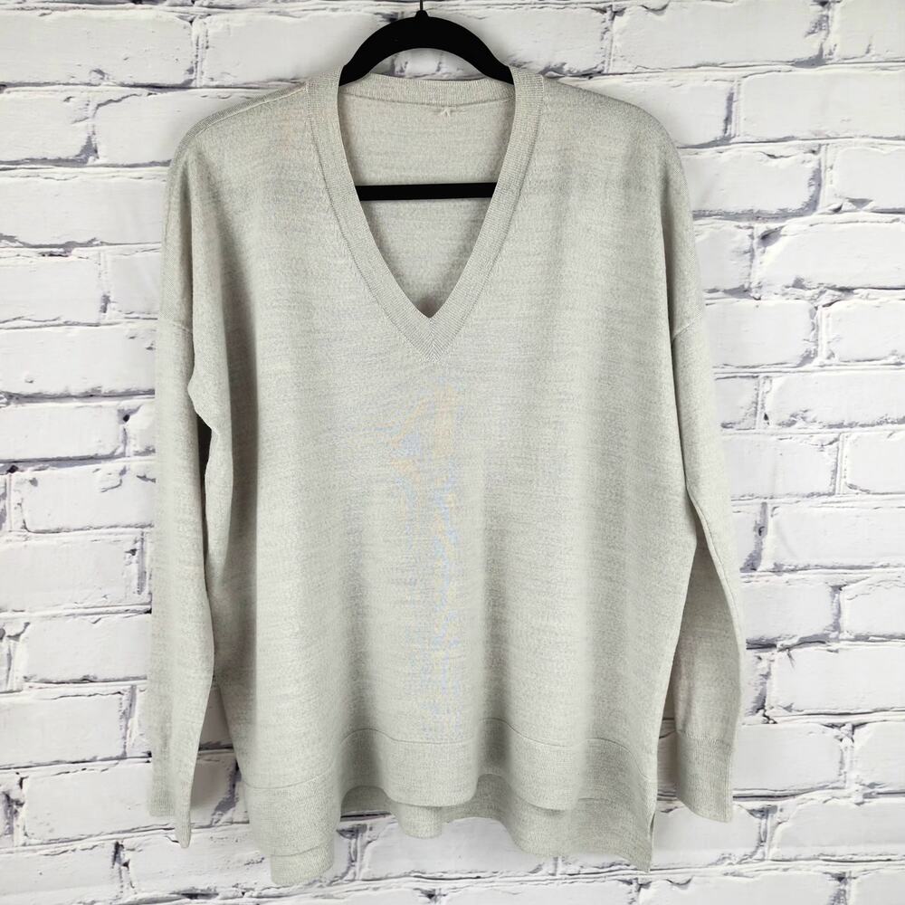 J Crew Sweater XL 100% Merino Wool Soft Cozycore Corpcore Career Office Preppy